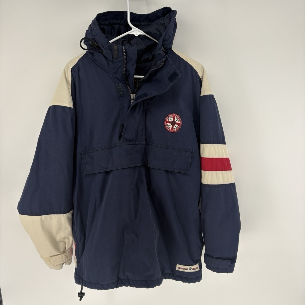 Vintage American Eagle Ski Patrol Jacket Kangaroo Pouch Utilty Puffer Men M
